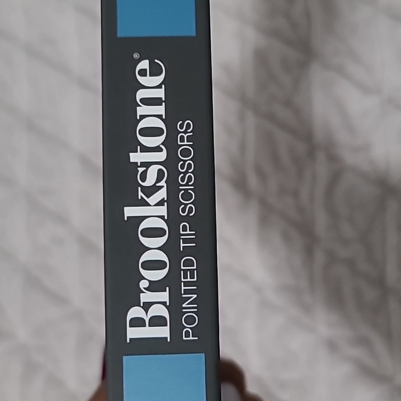 🆕 Brookstone Black Coated Stainless Steel Pointed Tip Grooming Scissors Kit - Picture 6 of 7